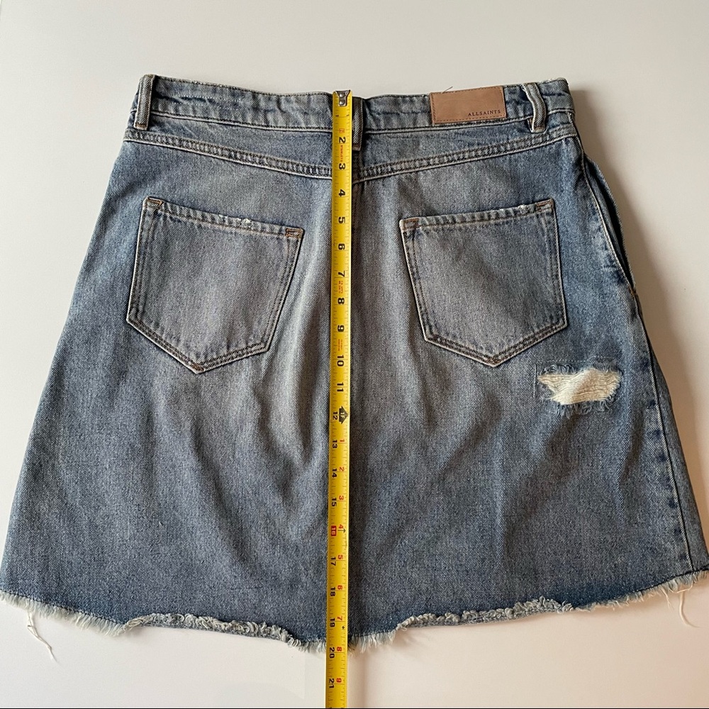 All Saints Denim Mini Skirt - Picture 8 of 15